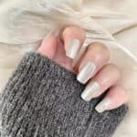 Faux ongles argenté