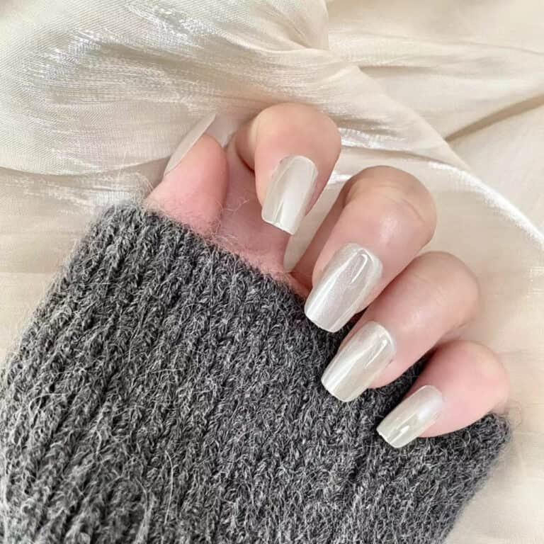 Faux ongles argenté