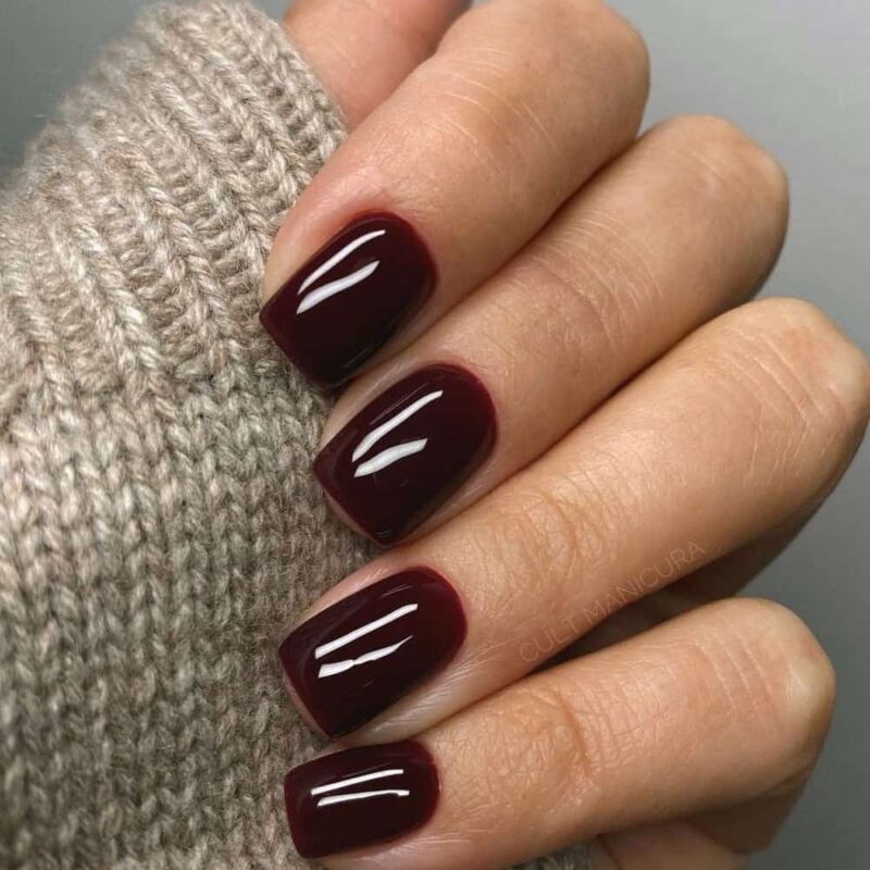 Faux ongles bordeaux