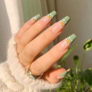 faux ongles couleur pastel