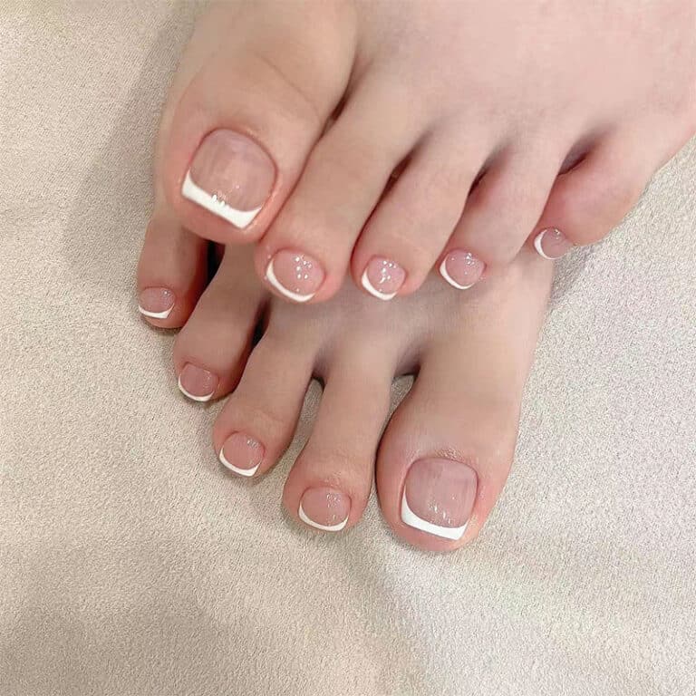 Faux ongles french pied