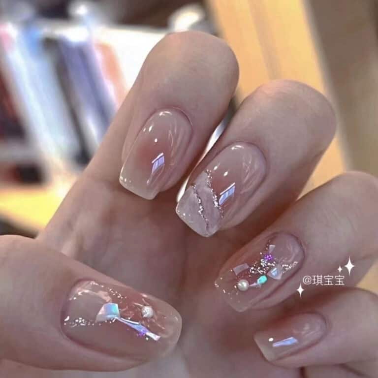 Faux ongles mariée