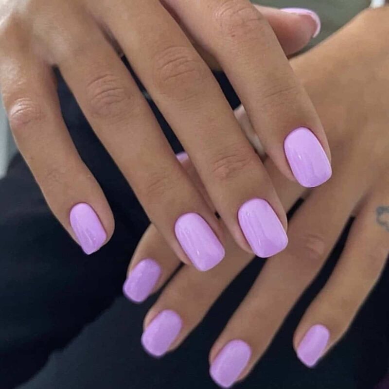 Faux ongles mauve pastel