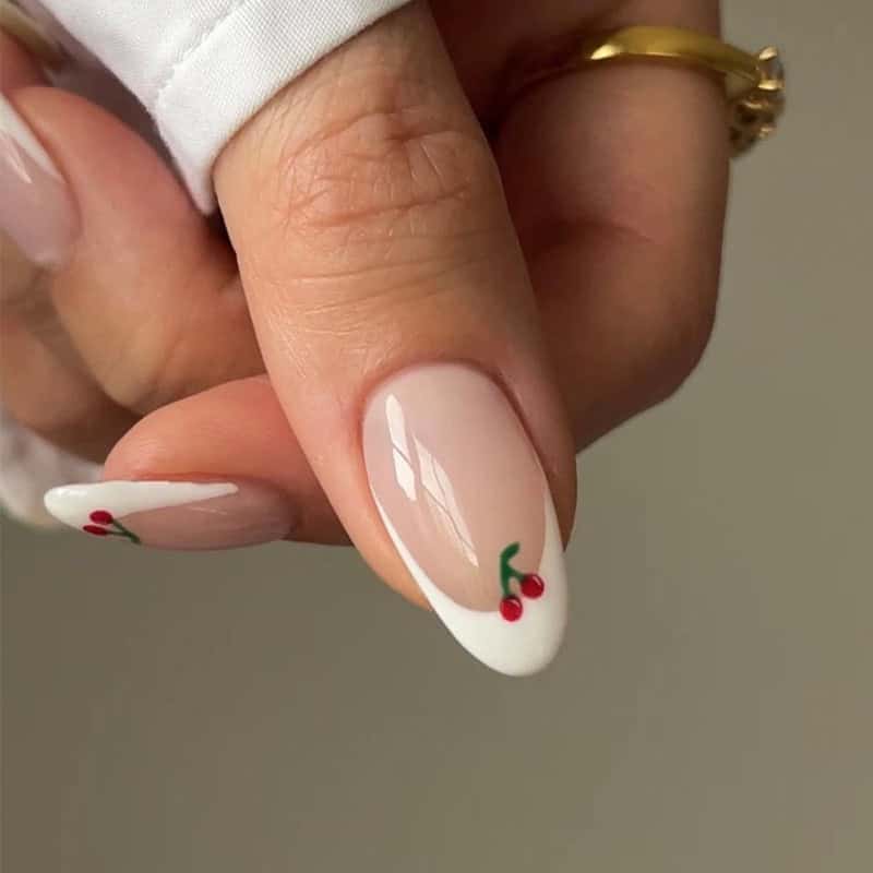 Faux ongles noël nude