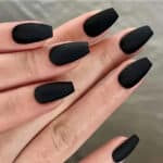 Faux ongles noir mat