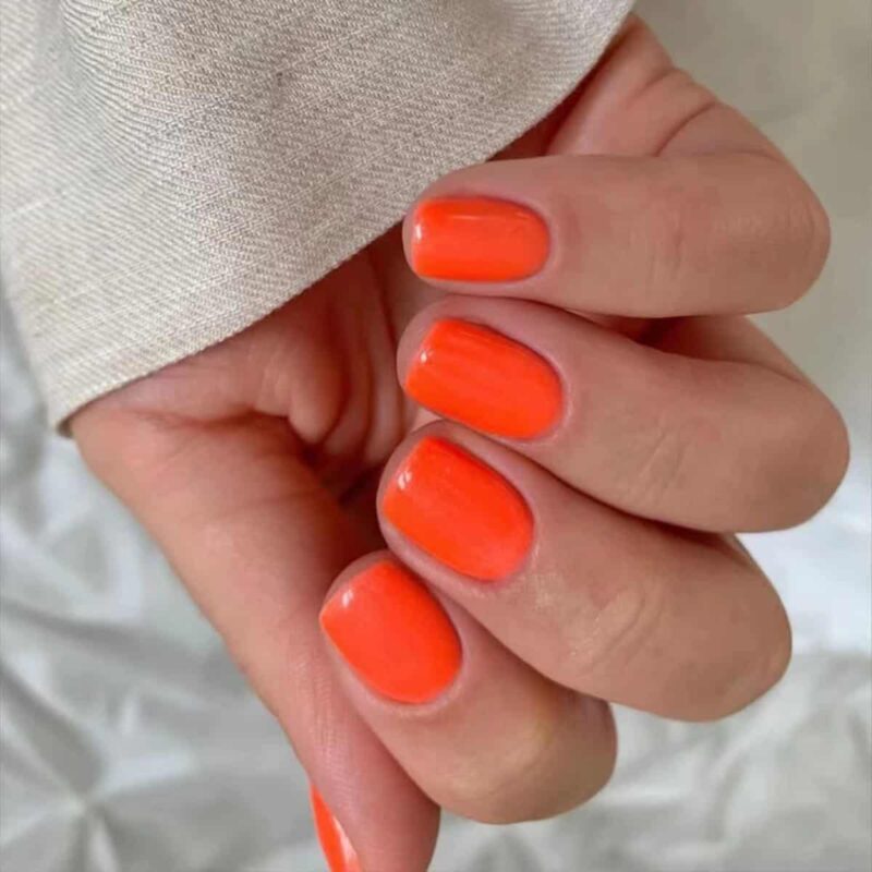Faux ongles orange