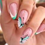 Faux ongles papillon