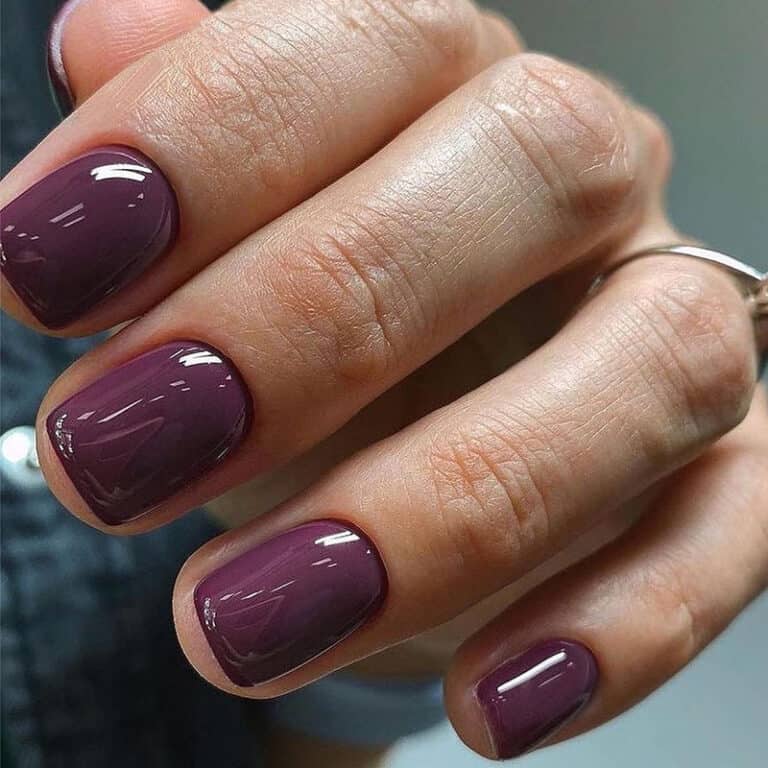 Faux ongles prune
