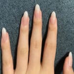 Faux ongles rose et blanc