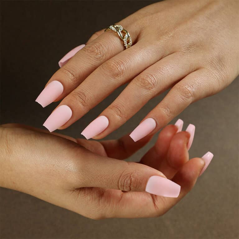 Faux ongles rose pale