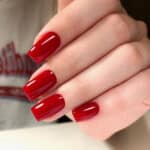 Faux ongles rouge vif