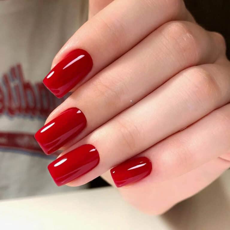 Faux ongles rouge vif
