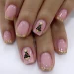 Faux ongles sapin de noël