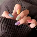 Faux ongles dégradé de couleur